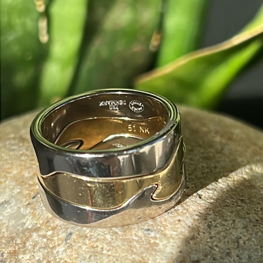 Georg Jensen 18k fusion ring - Picture 12 of 17